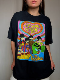 Schwarzes T-Shirt The Beatles Gr. M/L Vintage