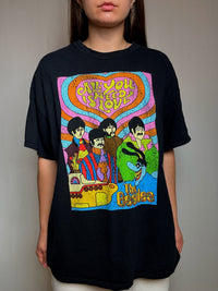 Schwarzes T-Shirt The Beatles Gr. M/L Vintage
