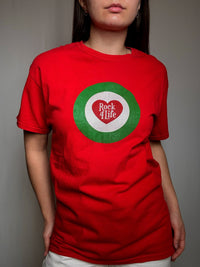 Tee shirt rouge rock 4 life M vintage