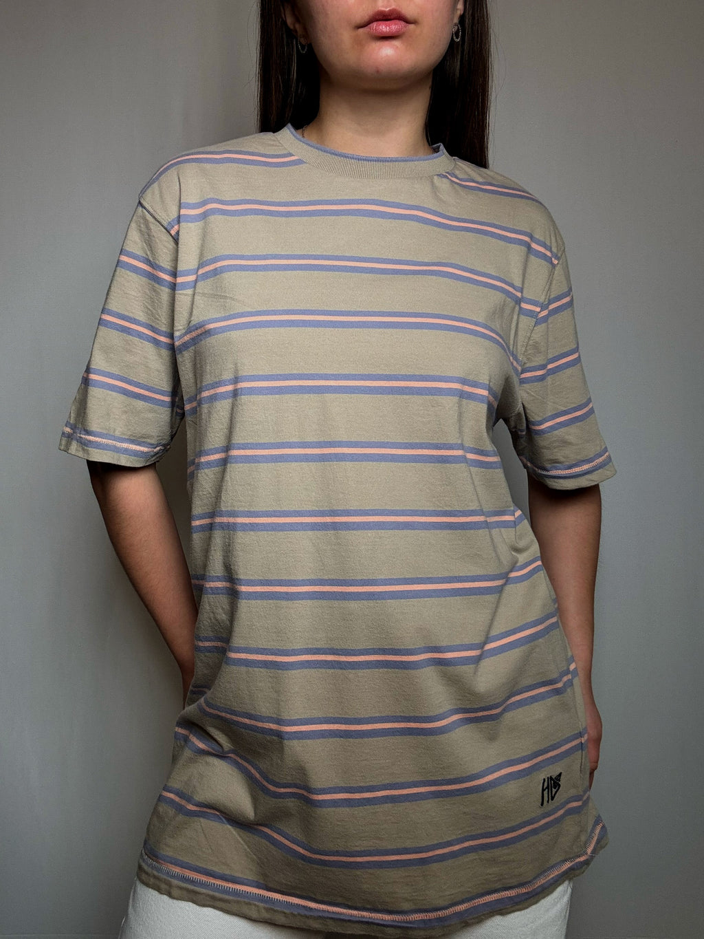 Gestreiftes Volcom T-Shirt XL Vintage
