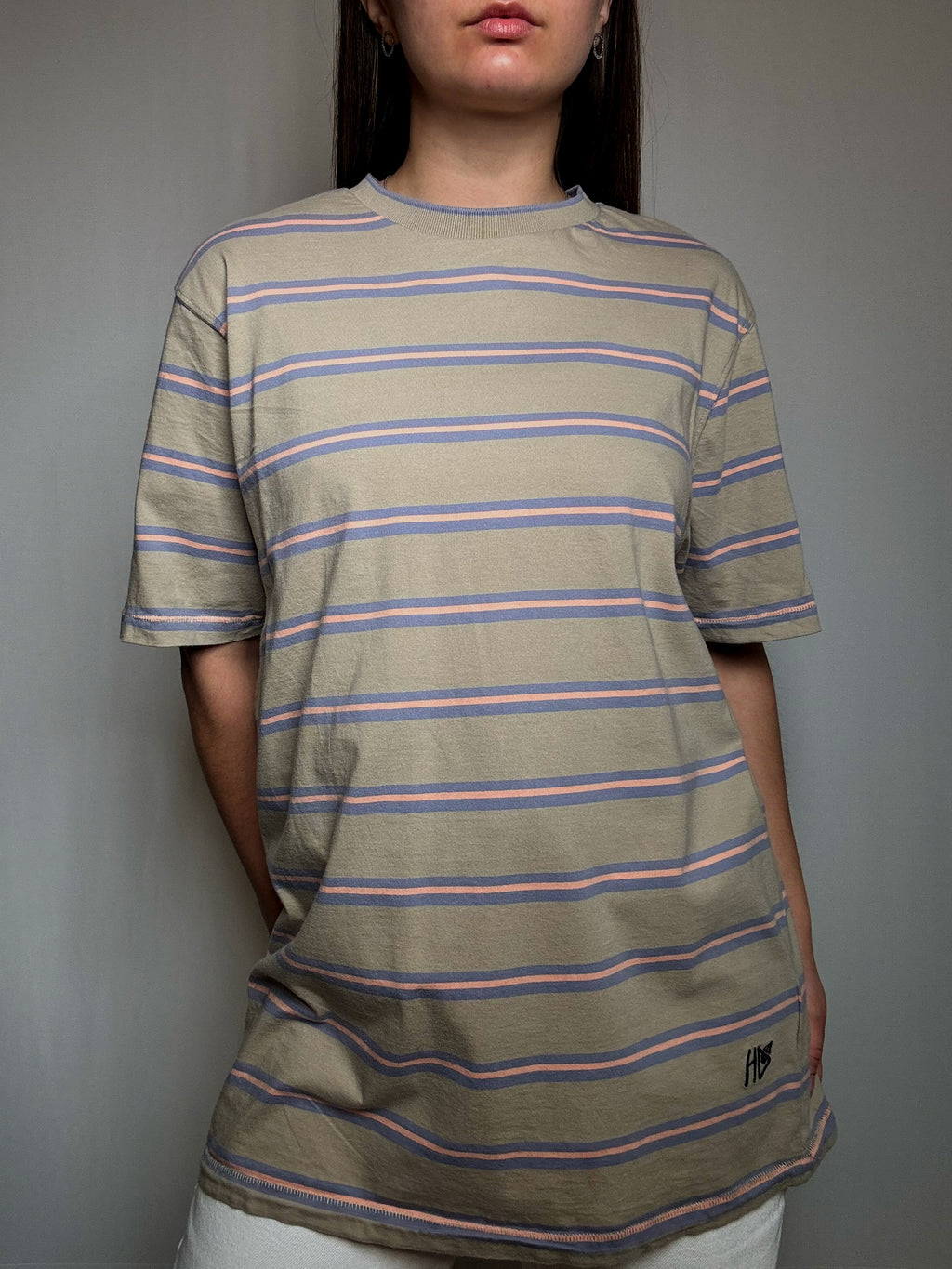 Gestreiftes Volcom T-Shirt XL Vintage