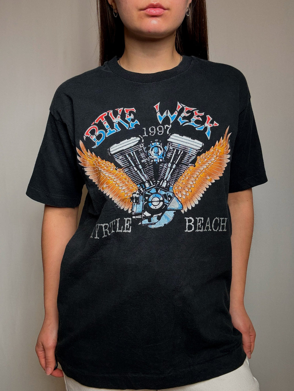 T-Shirt Rennradwoche L vintage