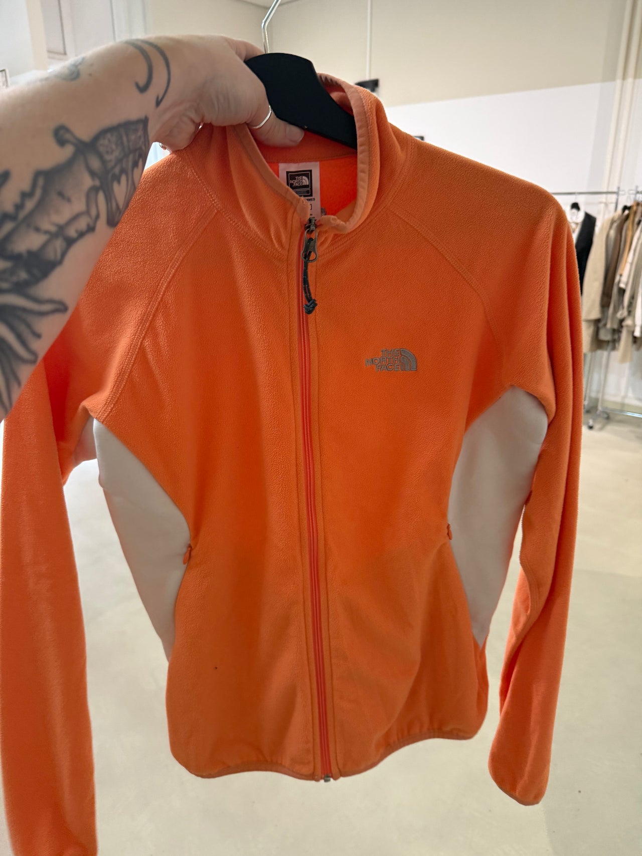 polaire orange THE NORTH FACE S vintage