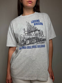 Vintage Columbia Gorge L printed T-shirt