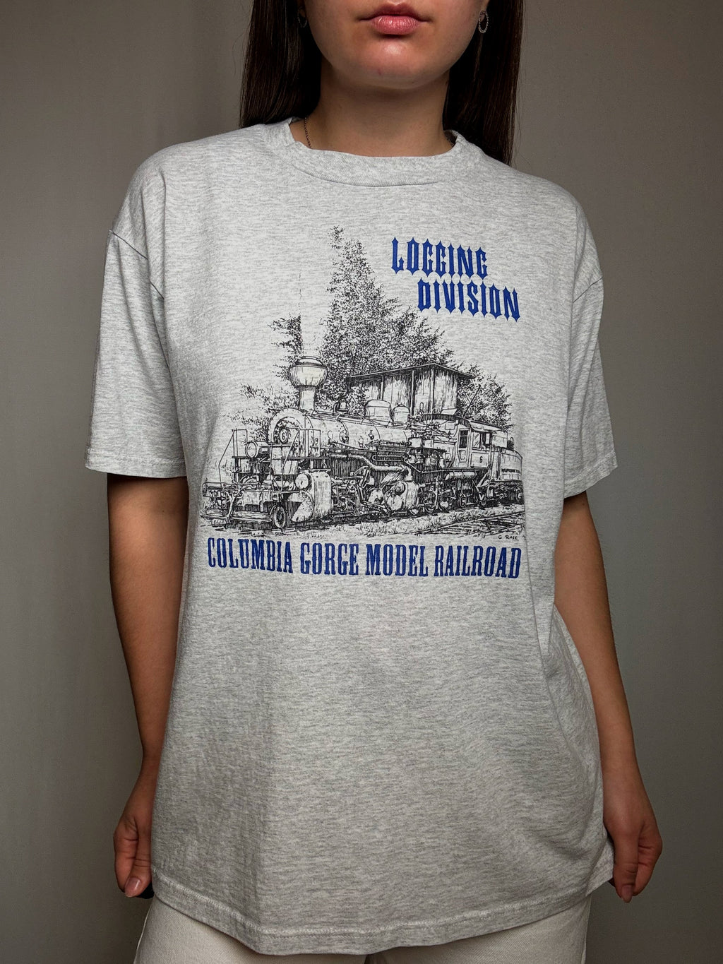 Vintage Columbia Gorge L printed T-shirt