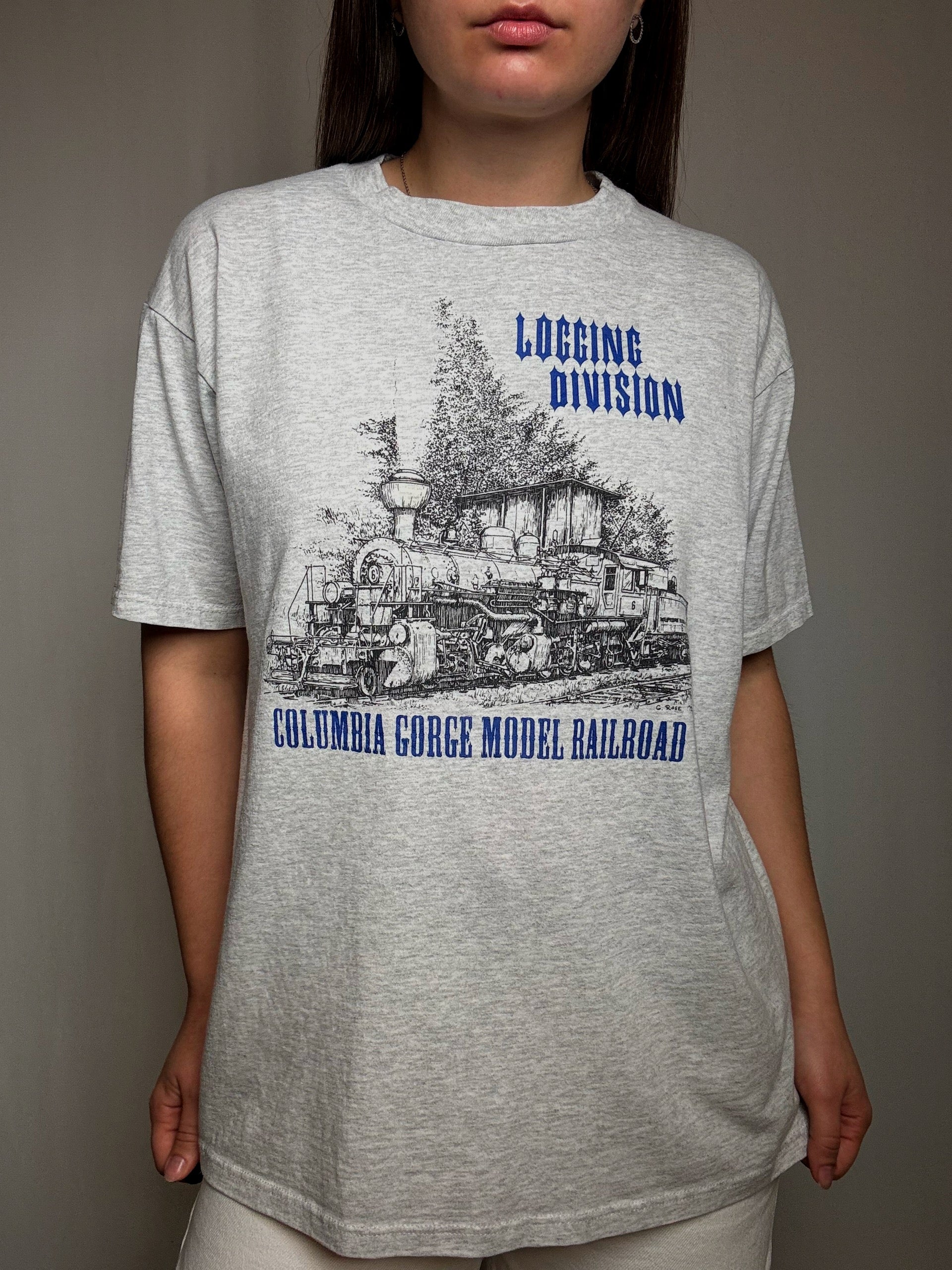 Vintage Columbia Gorge L printed T-shirt