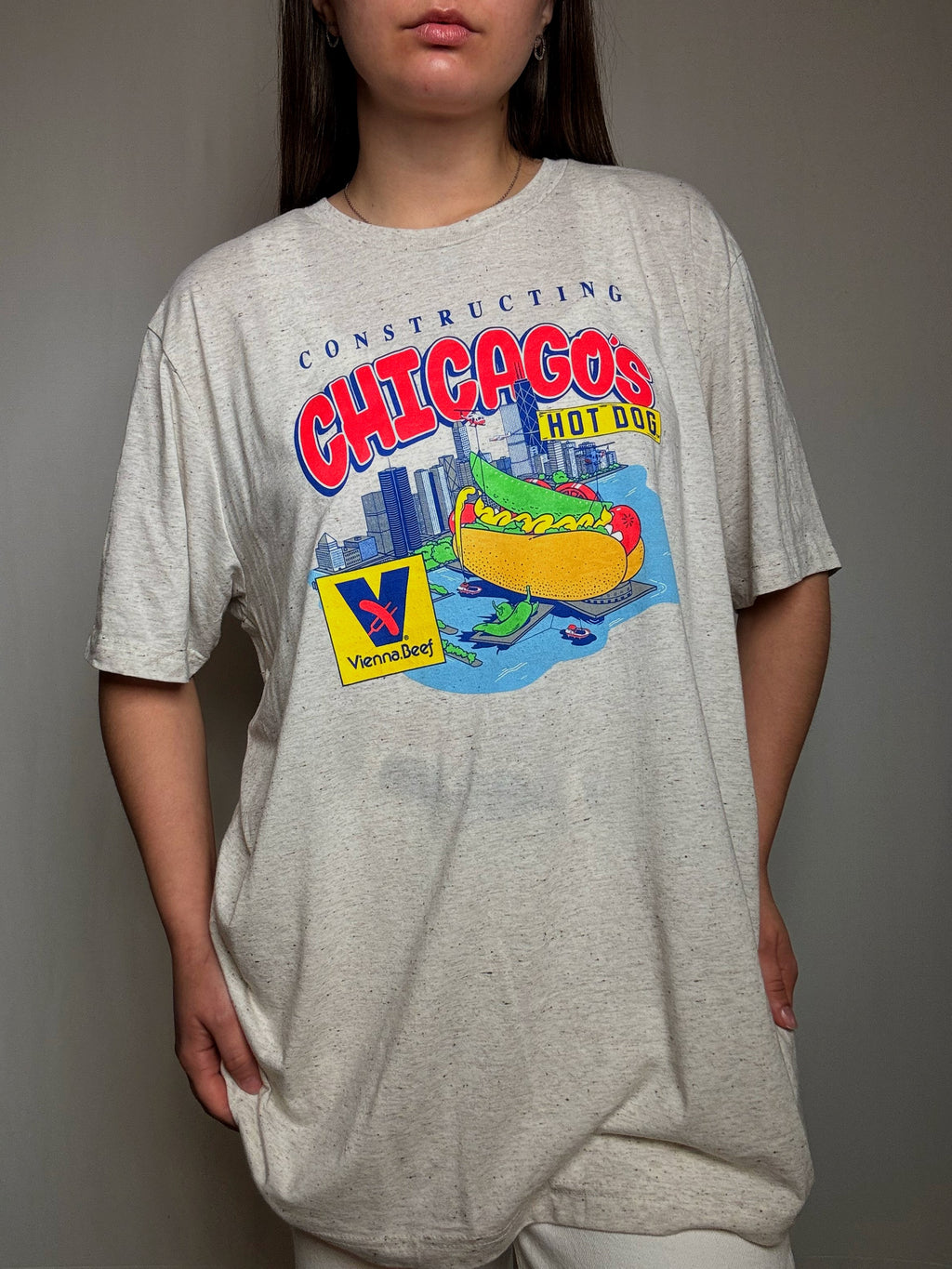 Bedrucktes Oversize Vintage-T-Shirt