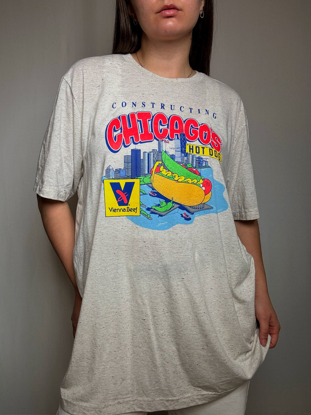 Bedrucktes Oversize Vintage-T-Shirt