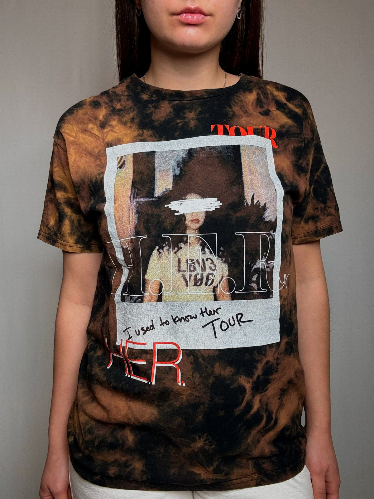 Tshirt délavé H.E.R. M vintage