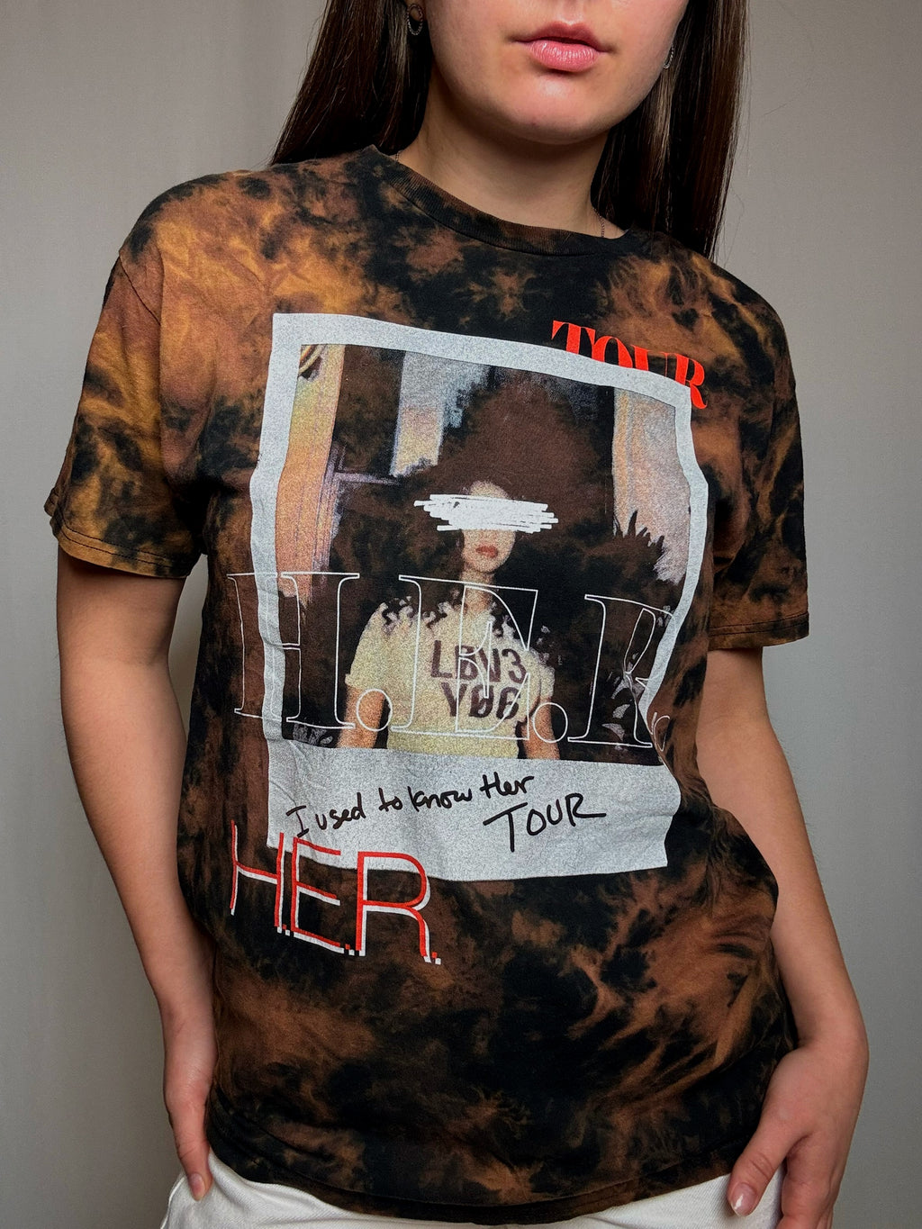 H.E.R. M faded vintage t-shirt