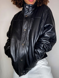 Vintage-Lederjacke, Größe L