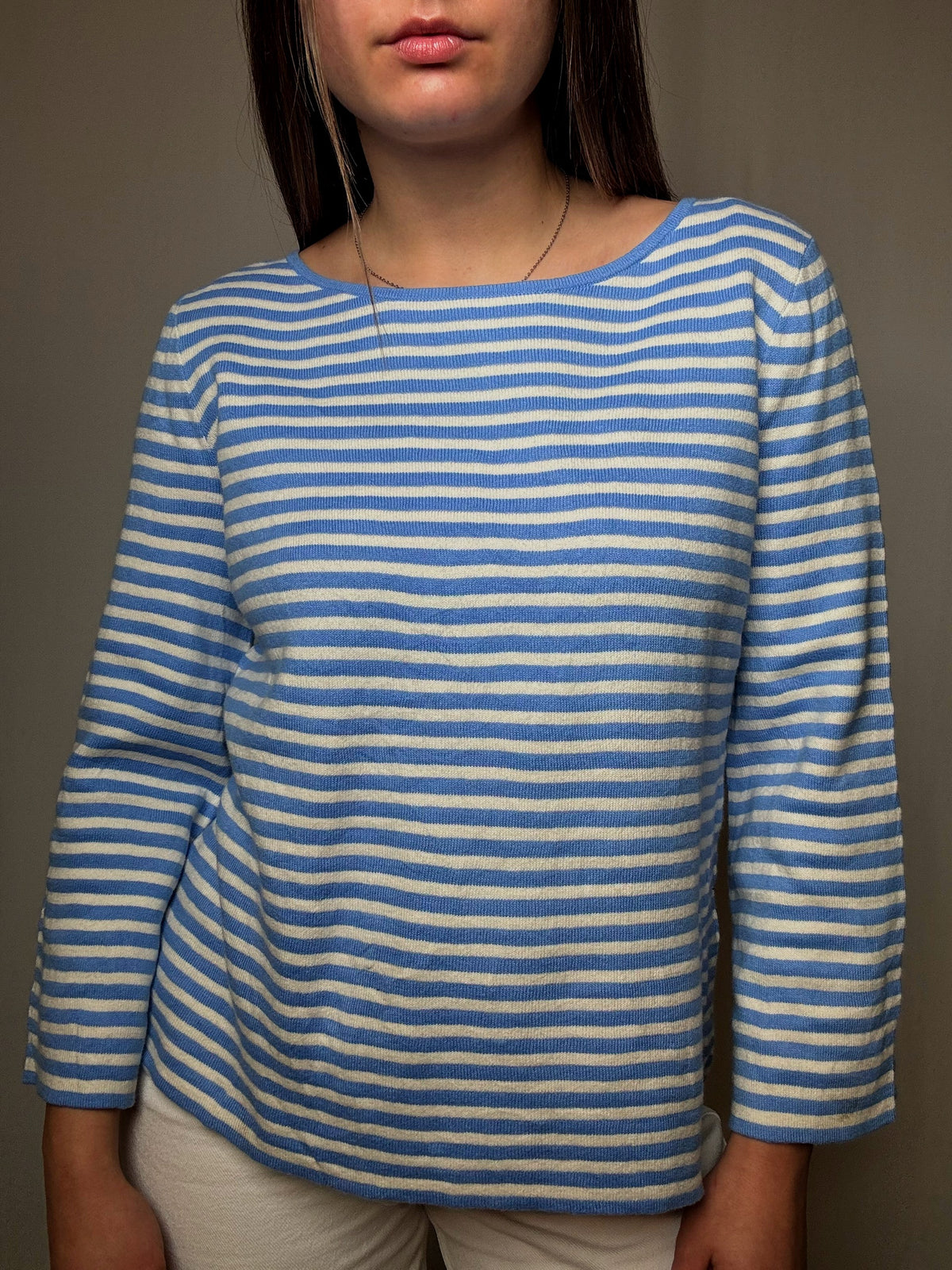 Pull en maille rayé M vintage