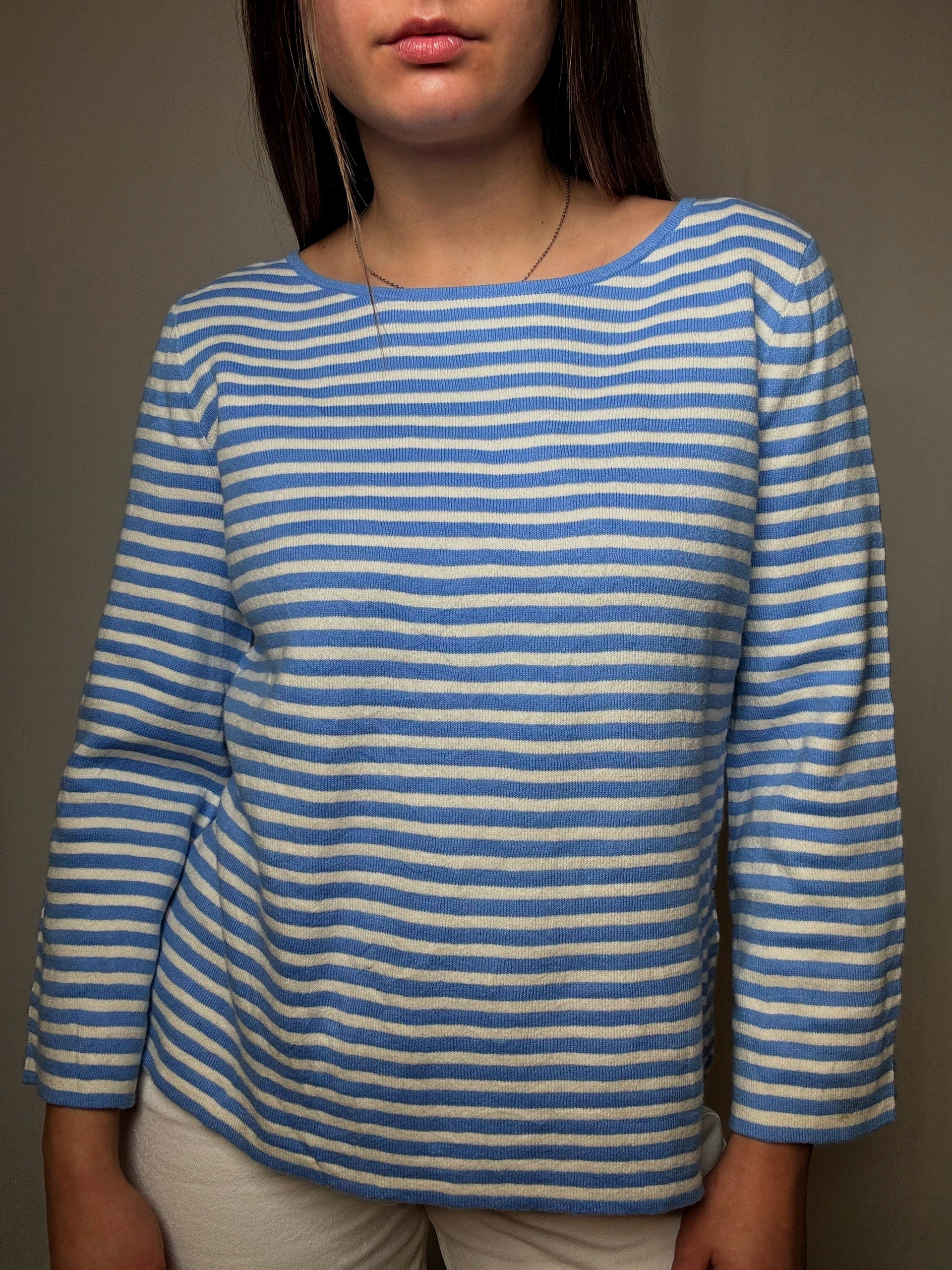 Pull en maille rayé M vintage