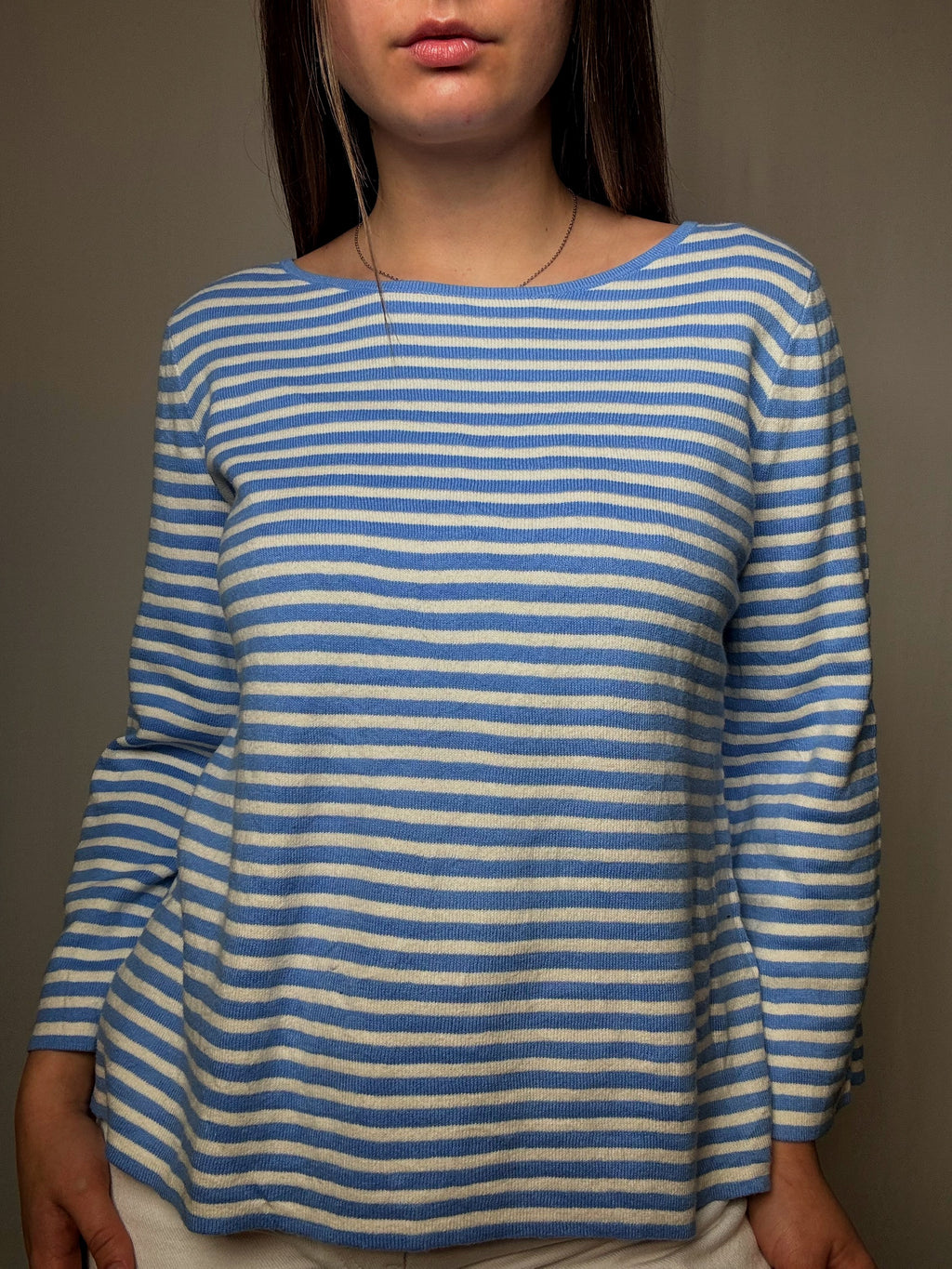 Pull en maille rayé M vintage