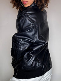 Vintage-Lederjacke, Größe L
