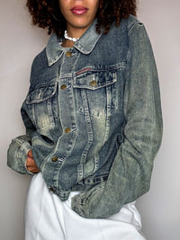 Vintage XL faded denim jacket