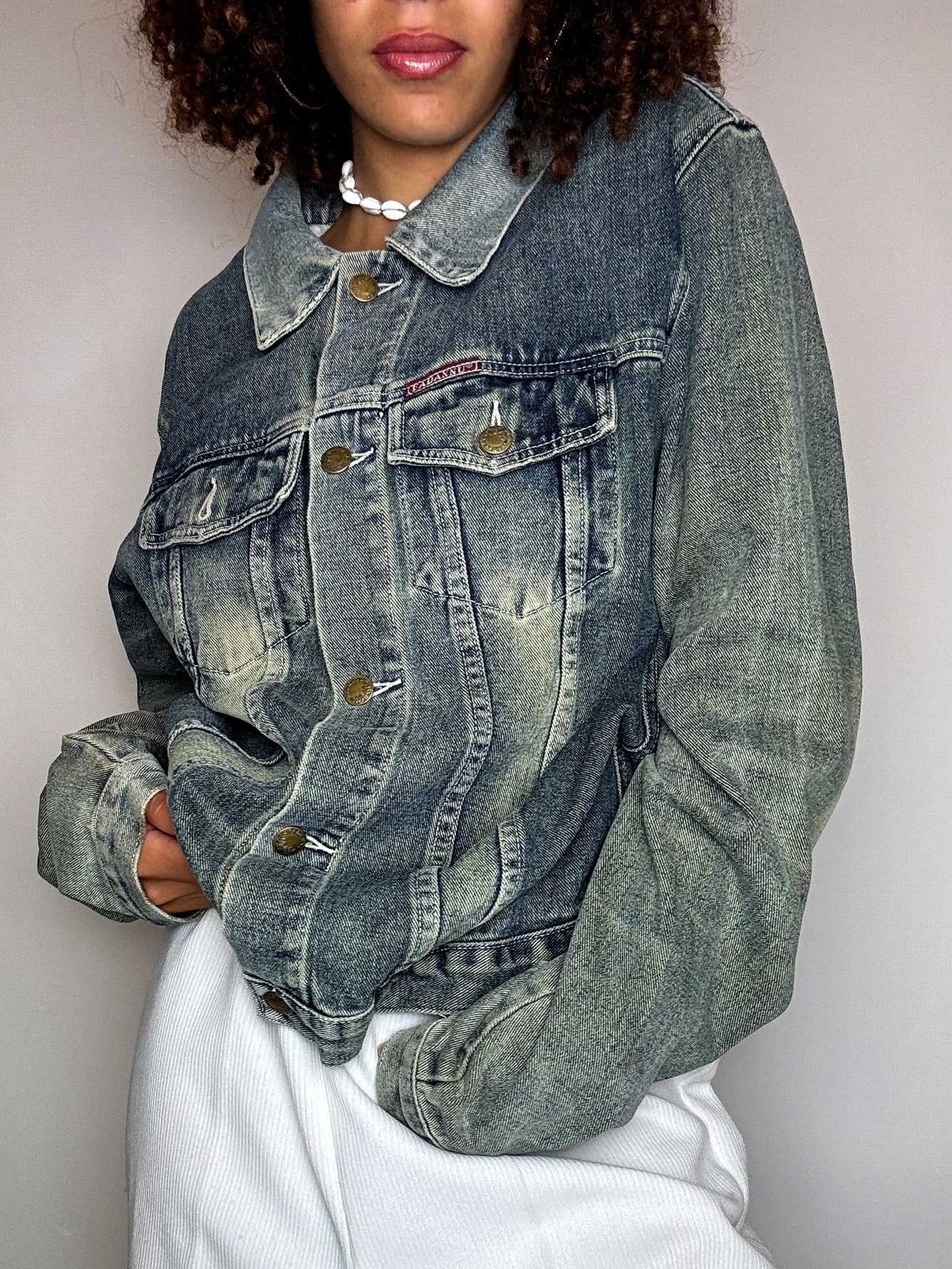 Vintage XL faded denim jacket
