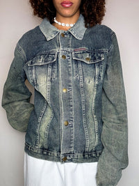 Vintage XL faded denim jacket