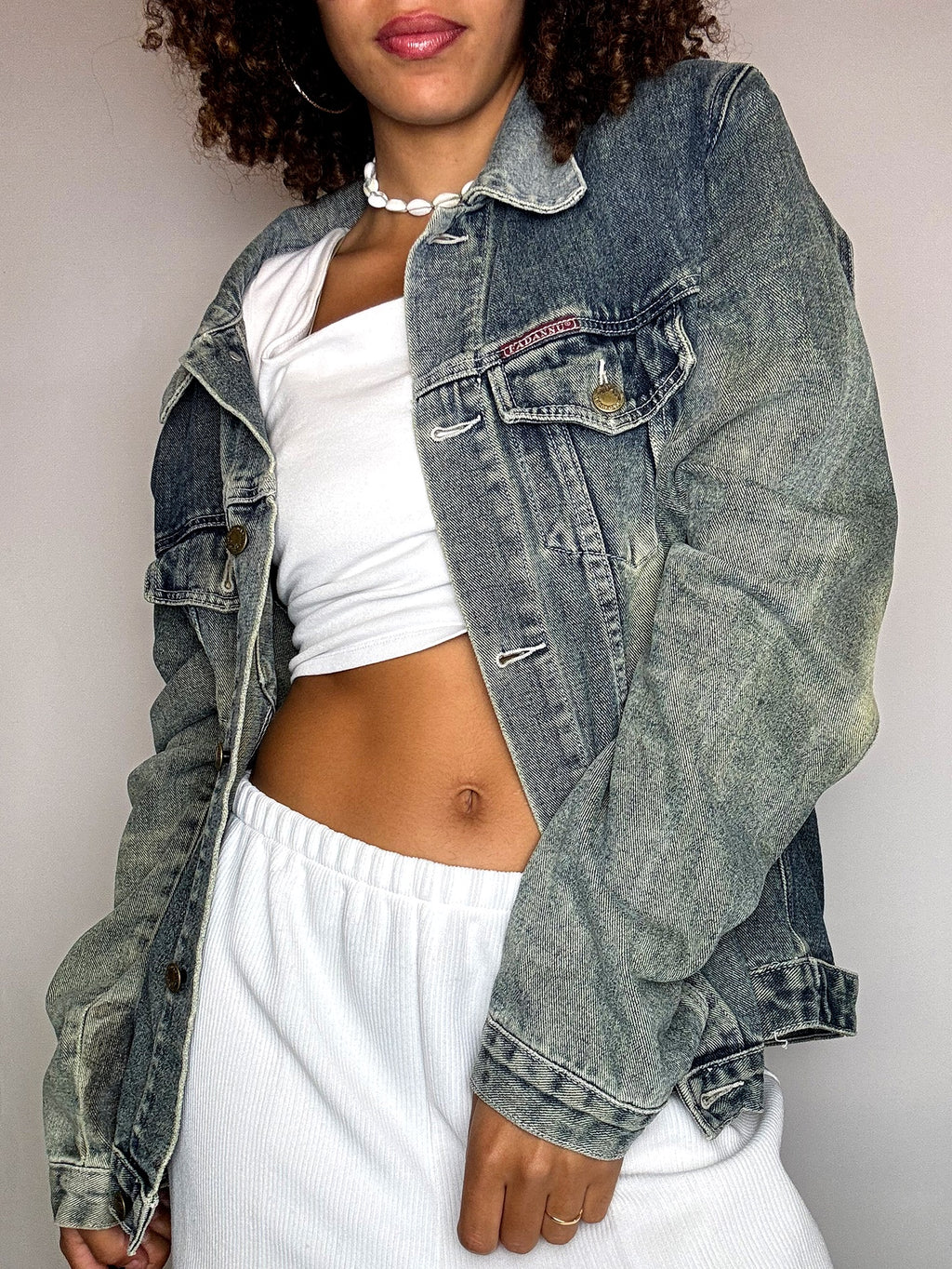 Vintage XL faded denim jacket