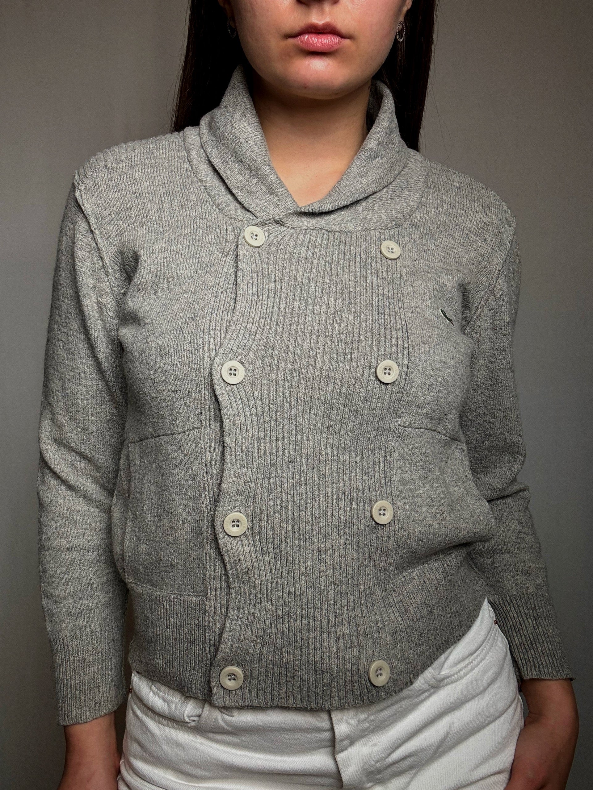 Cardigan gris Lacoste XS/S vintage
