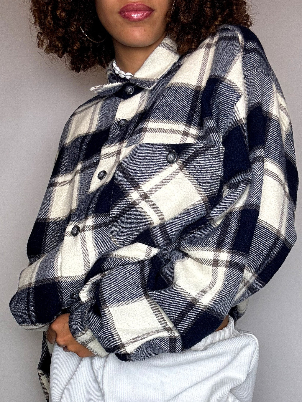 Chemise à carraux en flanelle L  vintage