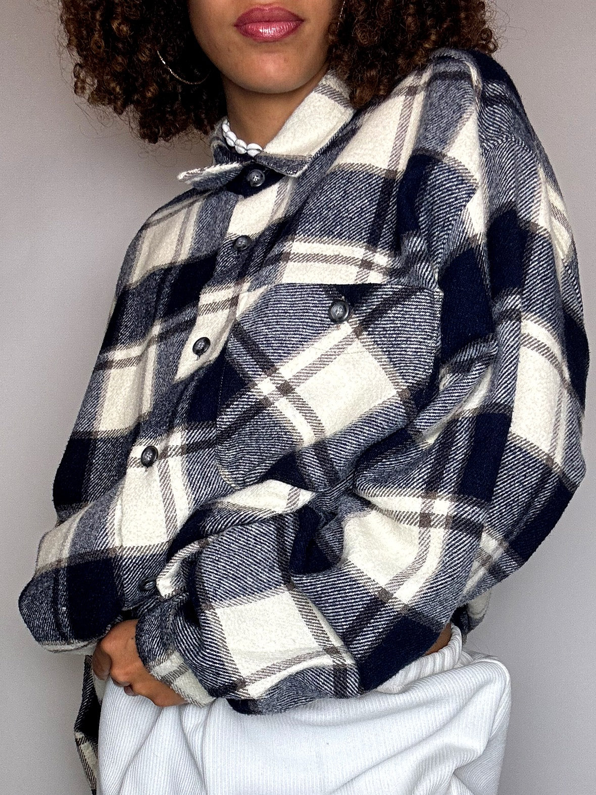 Chemise à carraux en flanelle L  vintage
