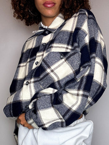 Chemise à carraux en flanelle L  vintage