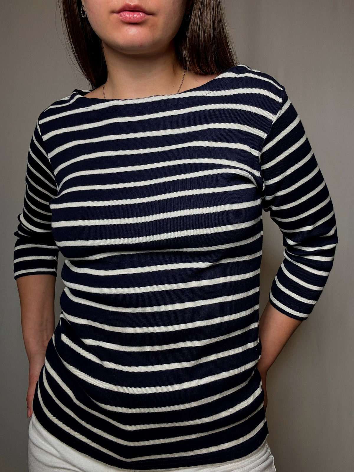 Pull marinière S vintage