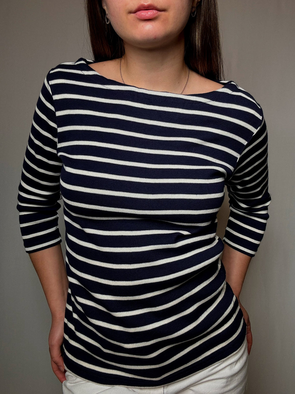Pull marinière S vintage