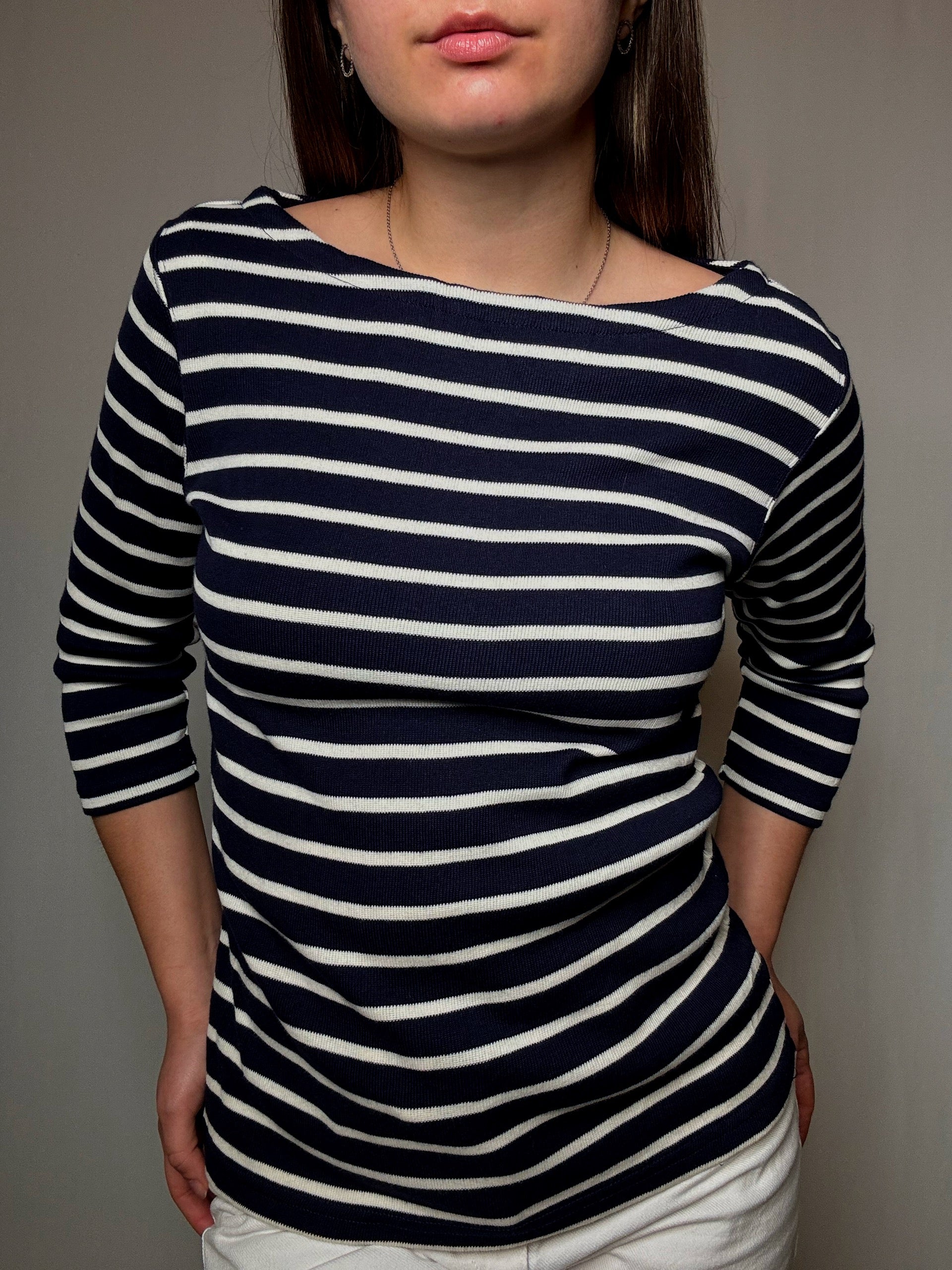 Pull marinière S vintage