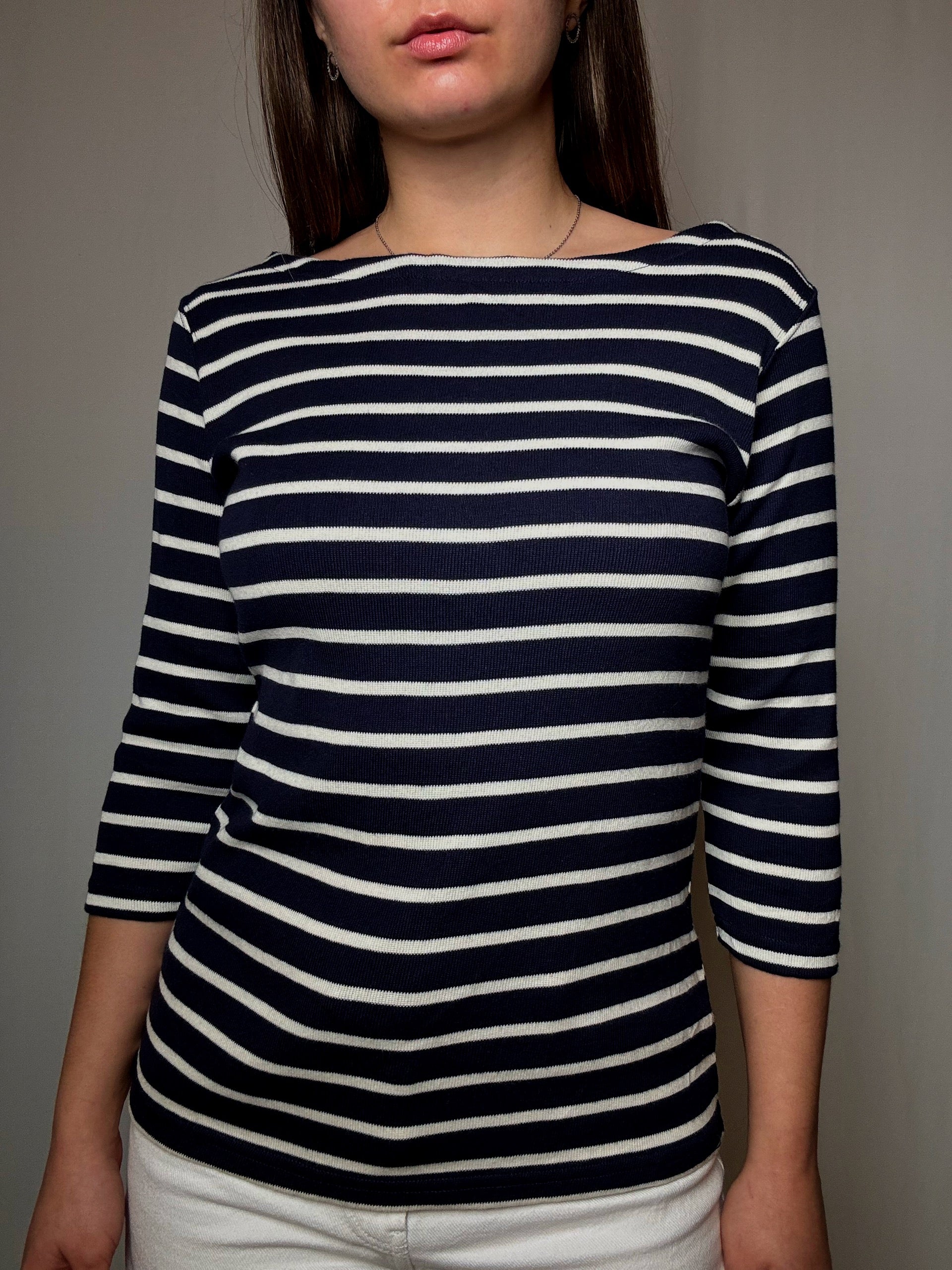 Pull marinière S vintage