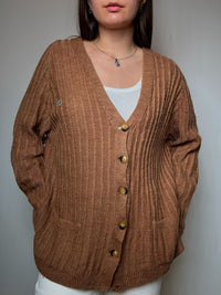 Cardigan tabac Lacoste XXL vintage