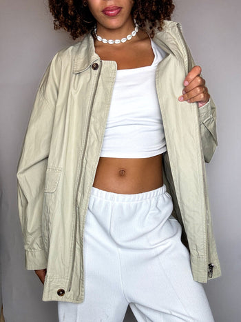 Veste légère beige L/XL vintage