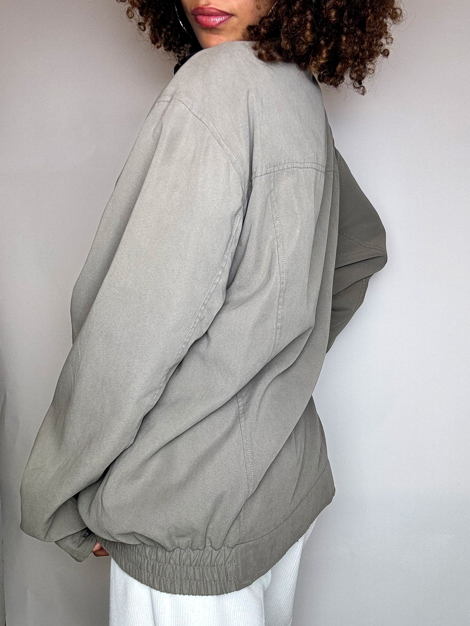 Veste légère greige M/L vintage