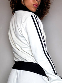 Jacket de sport blanche ADIDAS S/M vintage
