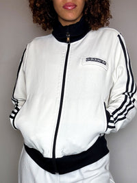 Jacket de sport blanche ADIDAS S/M vintage