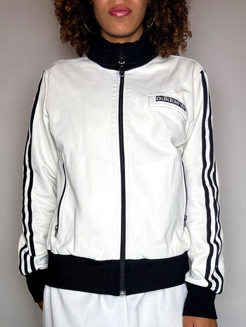 Jacket de sport blanche ADIDAS S/M vintage