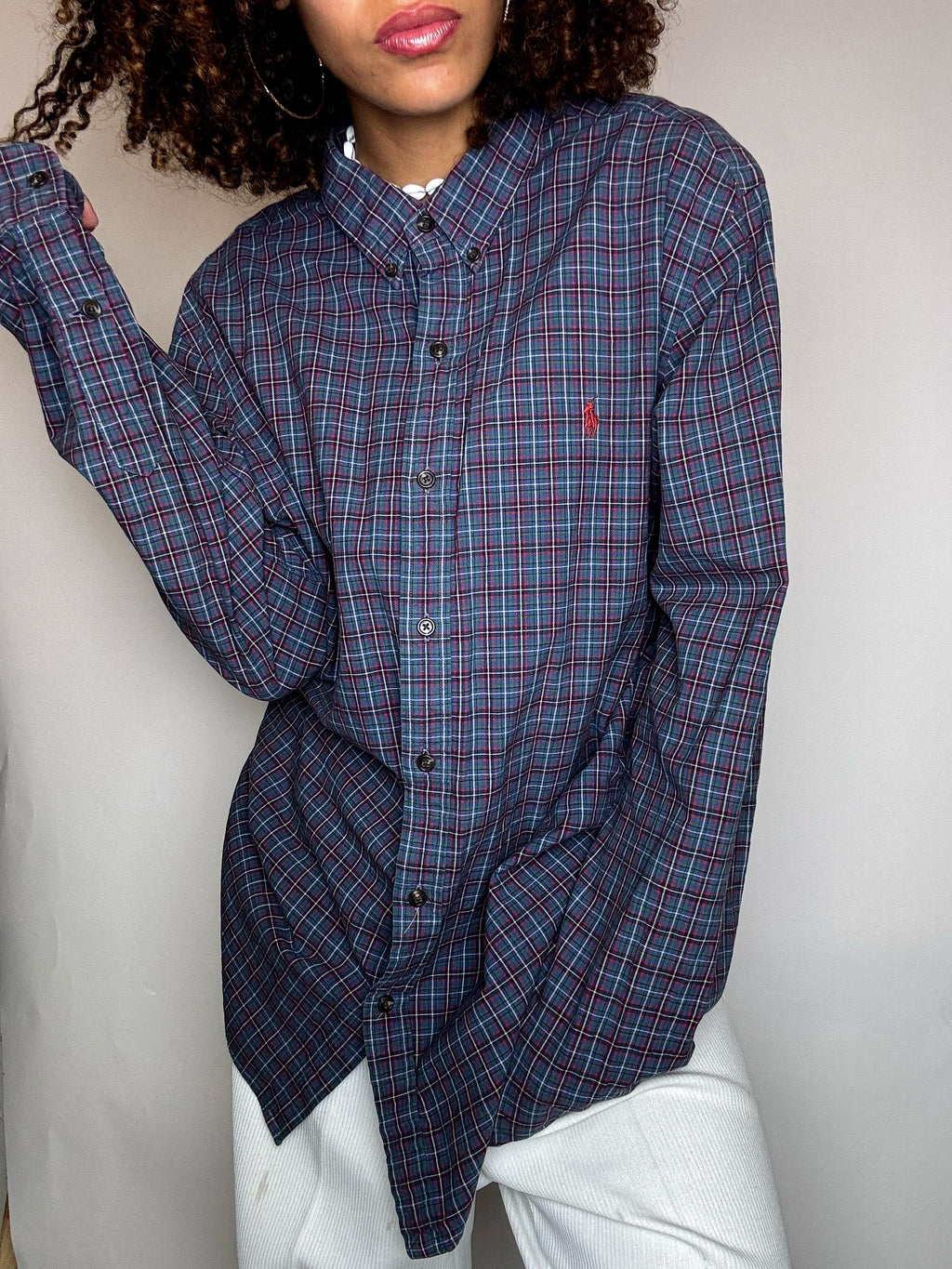 Chemise à carreaux RALPH LAUREN L vintage