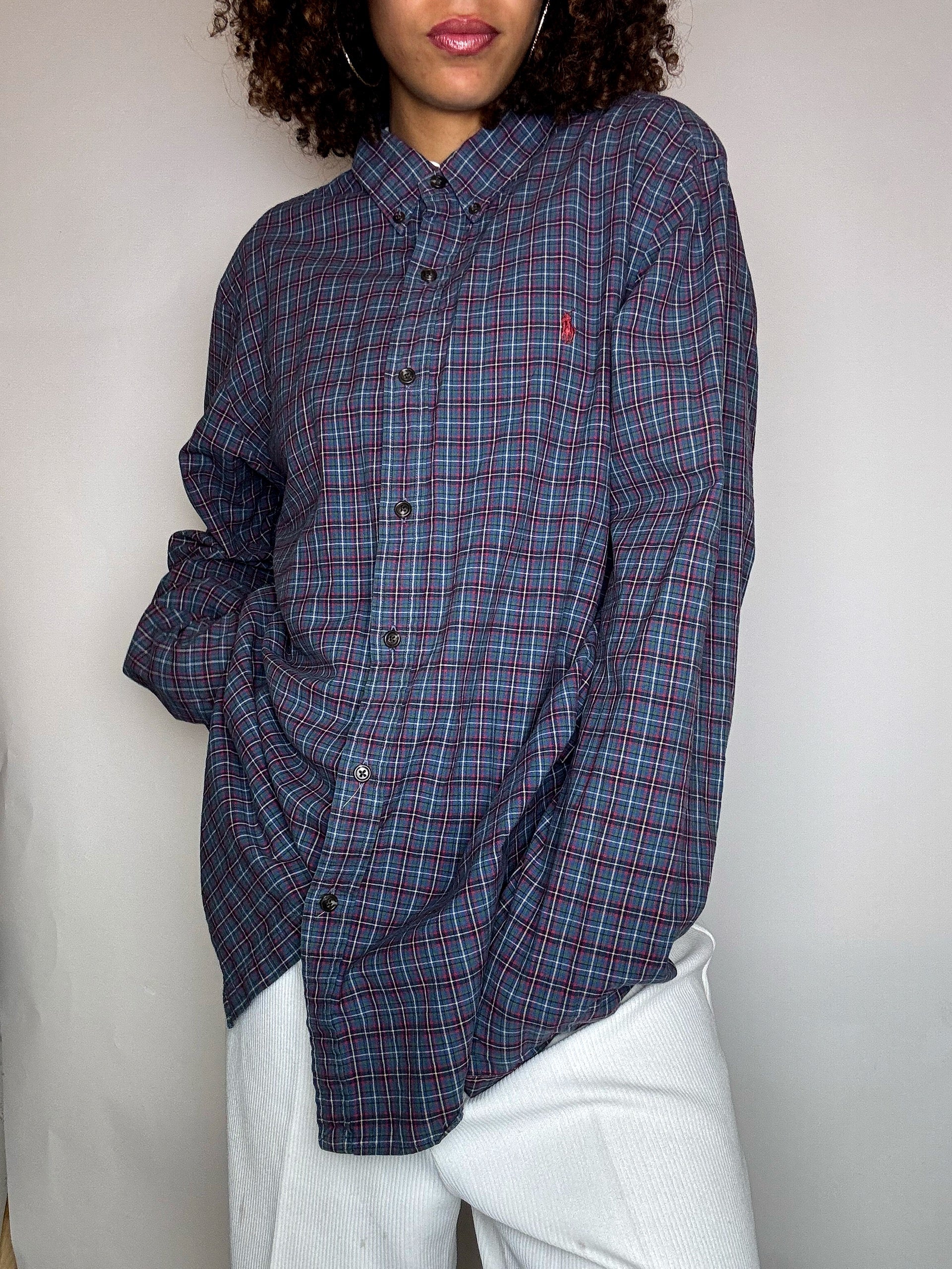 Chemise à carreaux RALPH LAUREN L vintage