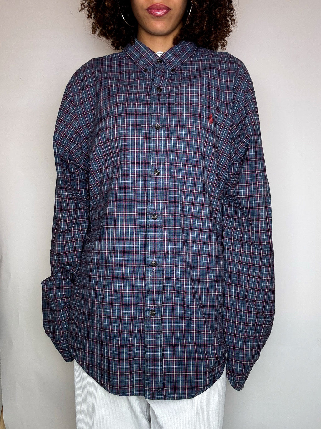 Chemise à carreaux RALPH LAUREN L vintage