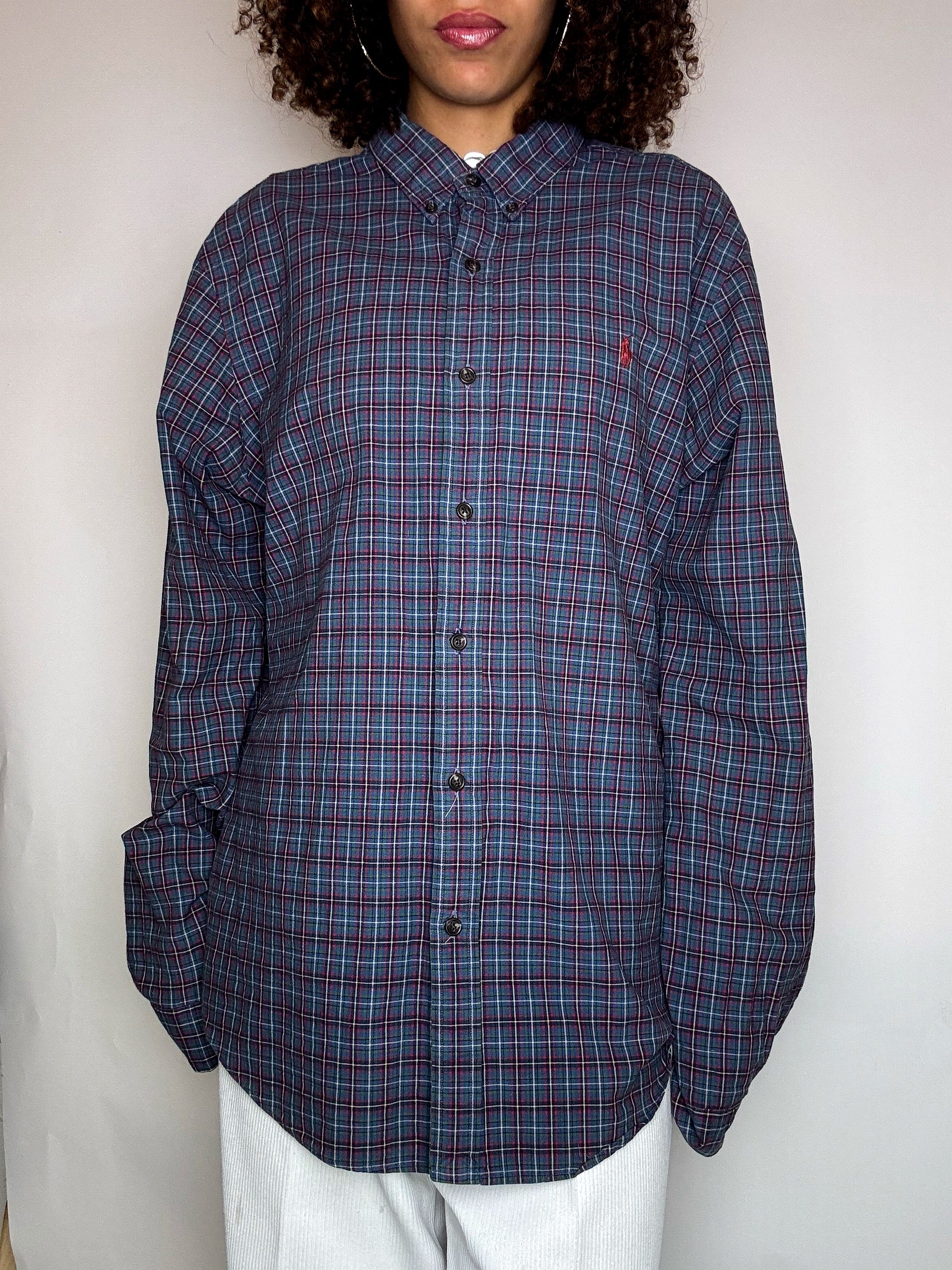 Chemise à carreaux RALPH LAUREN L vintage