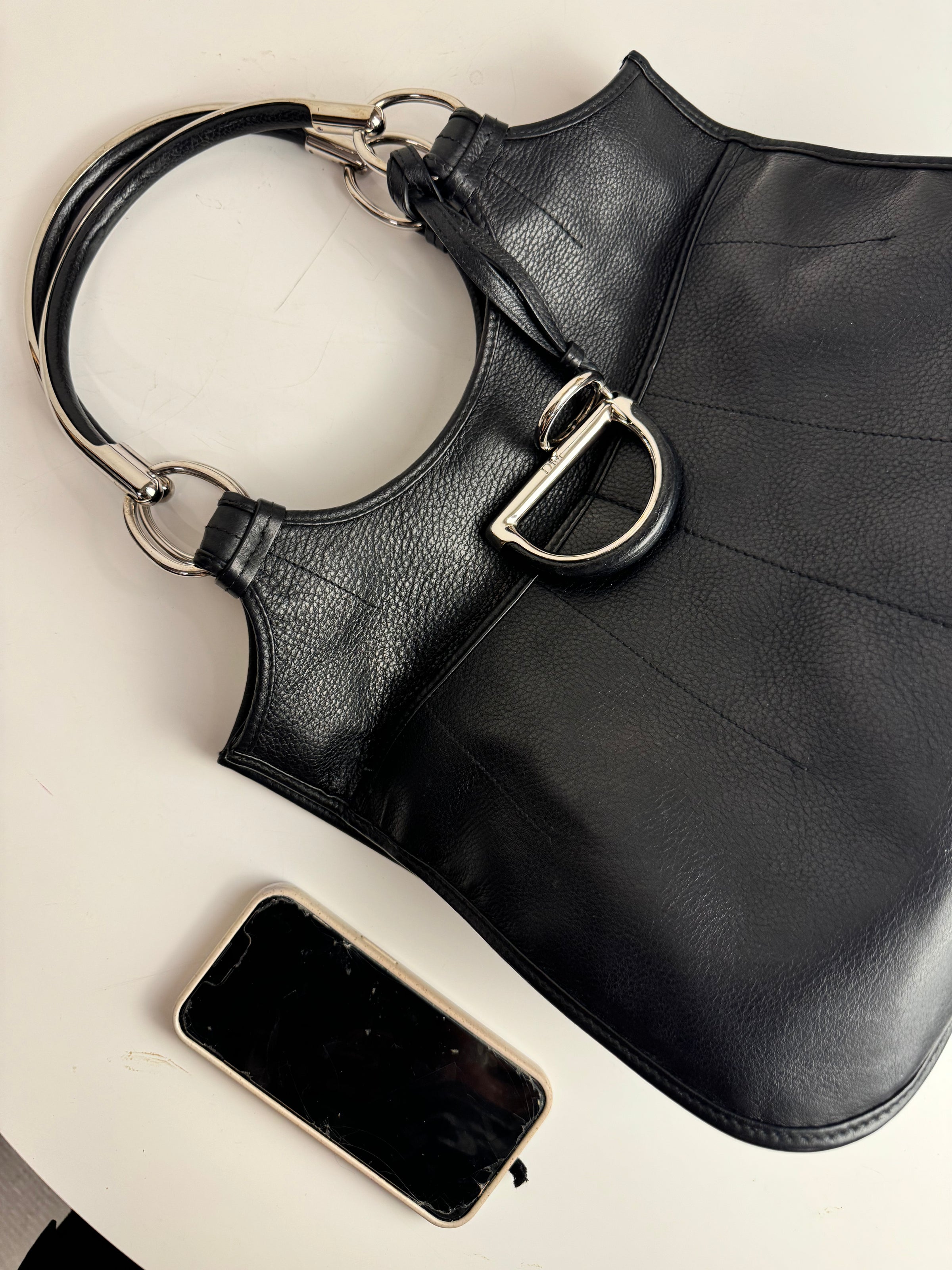 Sac Hobo DIOR noir vintage