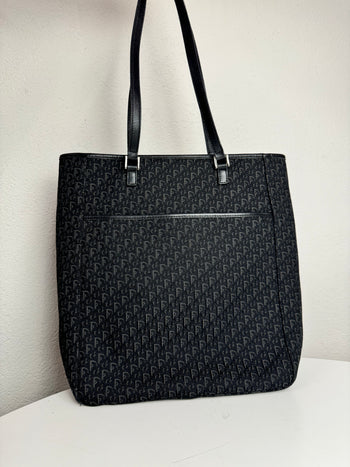 Sac fourre-tout noir trotter DIOR vintage