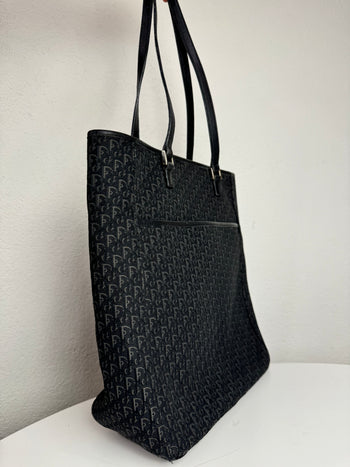 Sac fourre-tout noir trotter DIOR vintage