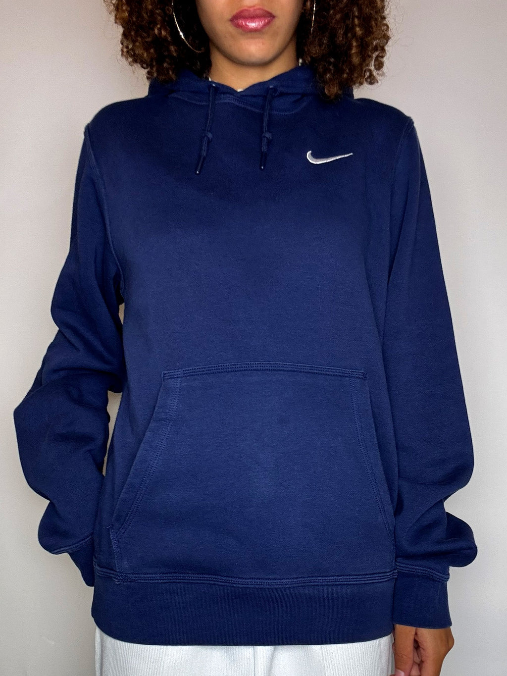 Vintage marineblauer NIKE S Hoodie