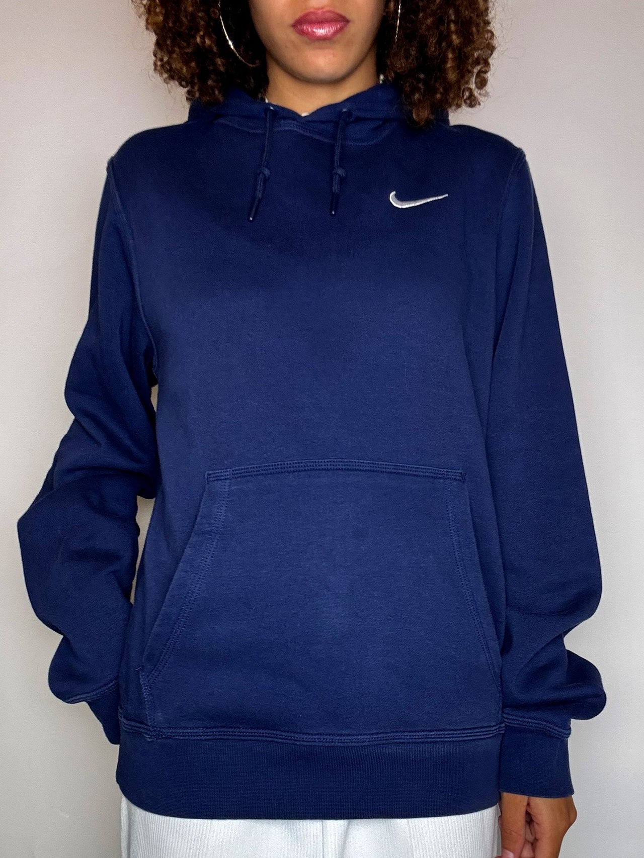 Sweat à capuche marine NIKE S vintage