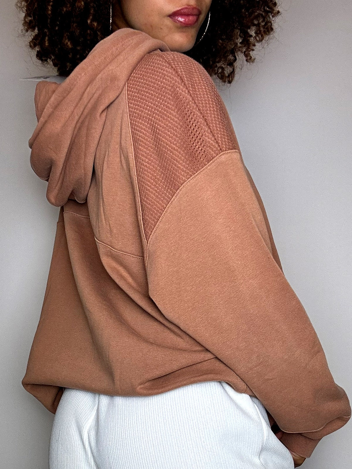 Sweat à capuche camel NIKE S/M vintage