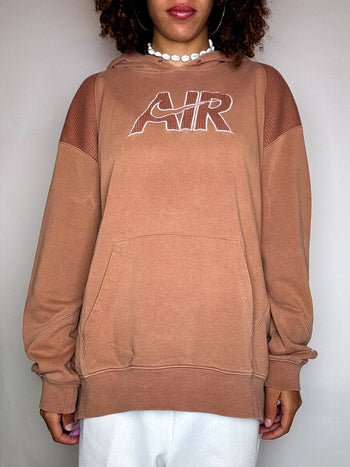 Sweat à capuche camel NIKE S/M vintage