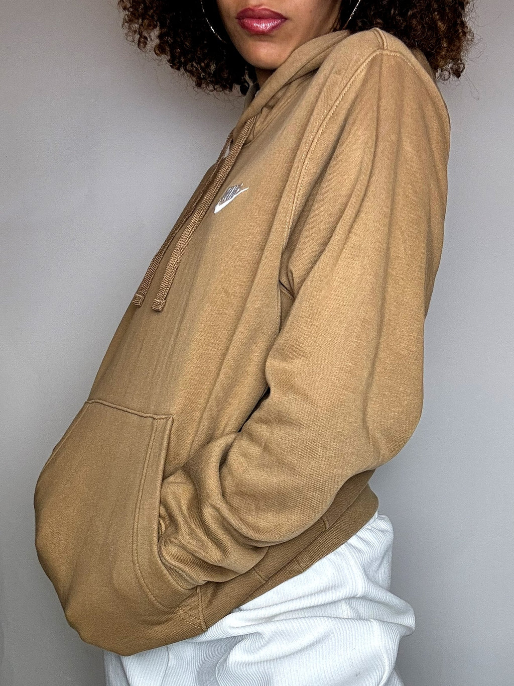 Vintage Kamelfarbener Nike Hoodie XS/S