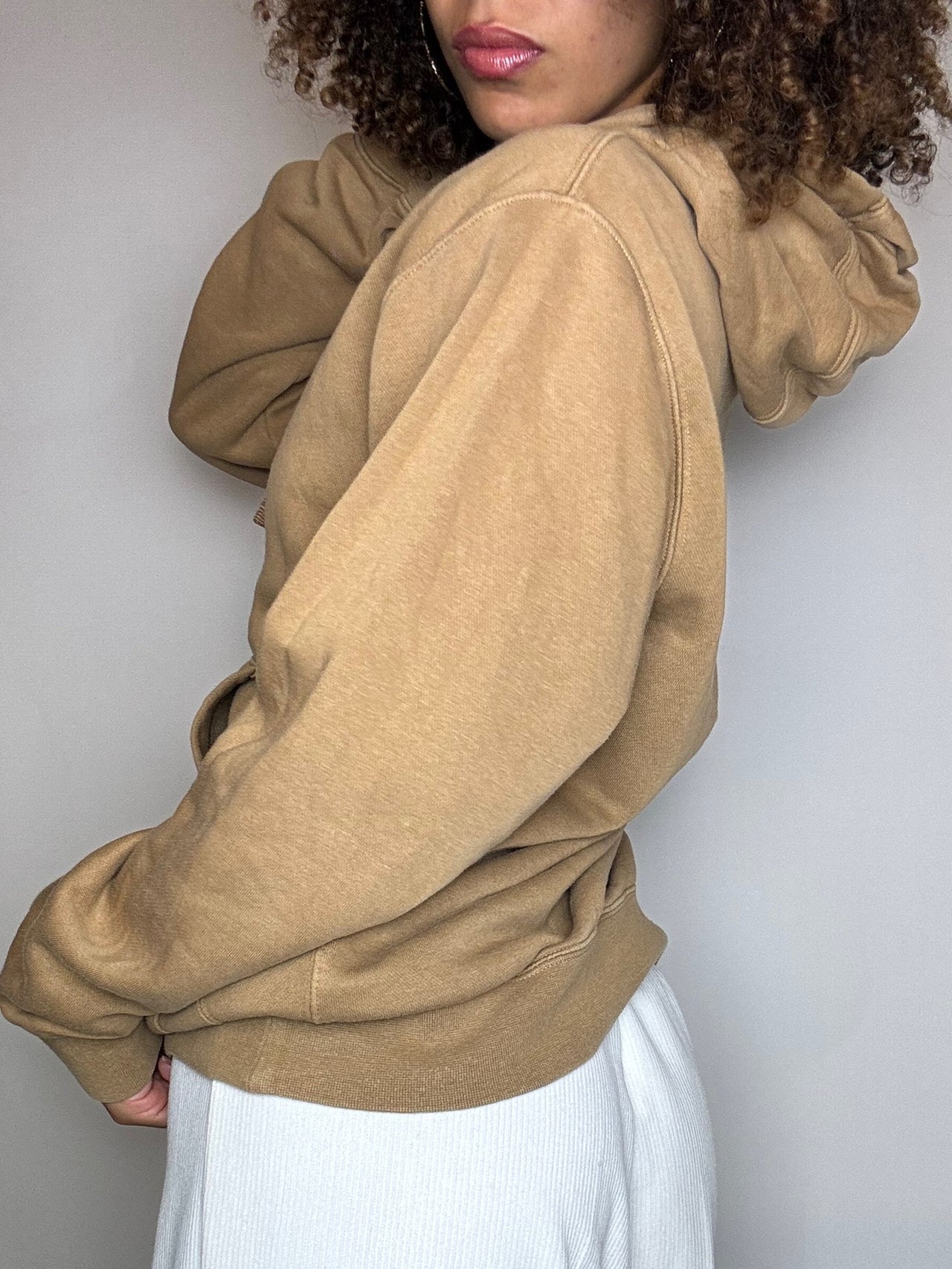 Sweat à capuche camel NIKE XS/S vintage